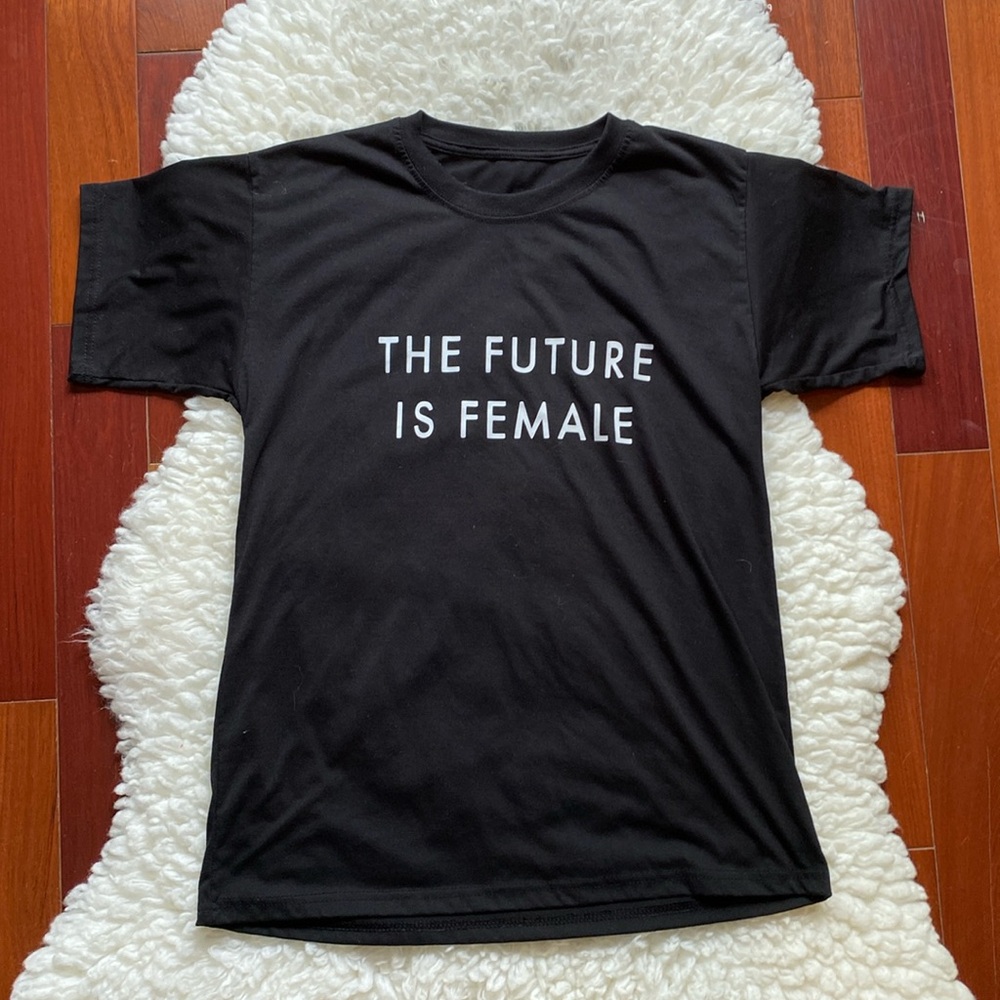 THE FUTURE IS FEMALE Black TShirt With White Print